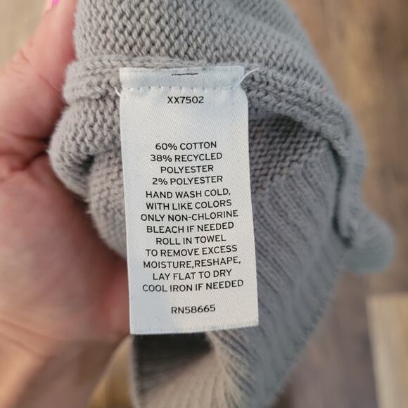 Melrose and Market Womens Gray Sweater Size Medium Oversized Mock Neck - Picture 8 of 12